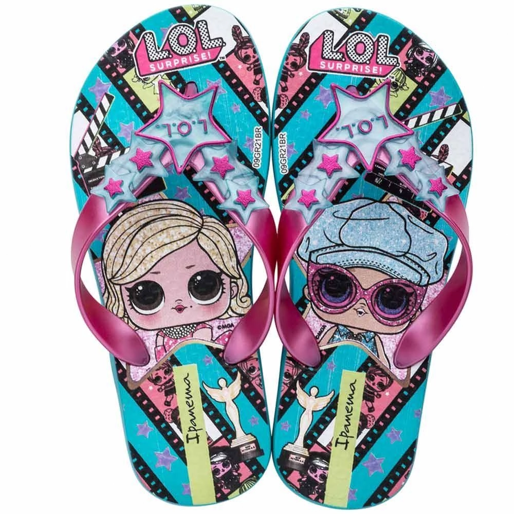 Chinelo Inf Ipanema Lol Surprise Iii Rosa Verde