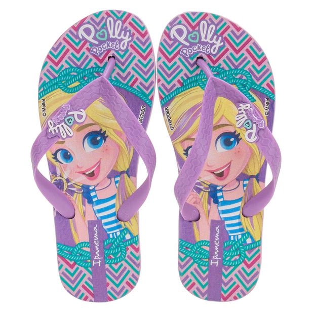 Chinelo Inf Ipanema Polly E Max Steel Lilas 01