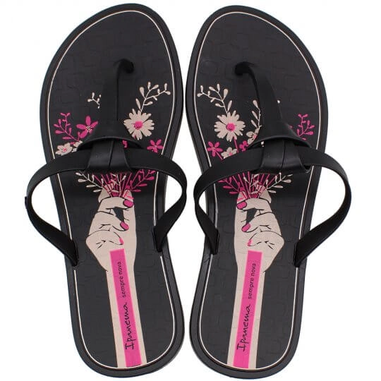Chinelo Ad Ipanema No Print Preto 01
