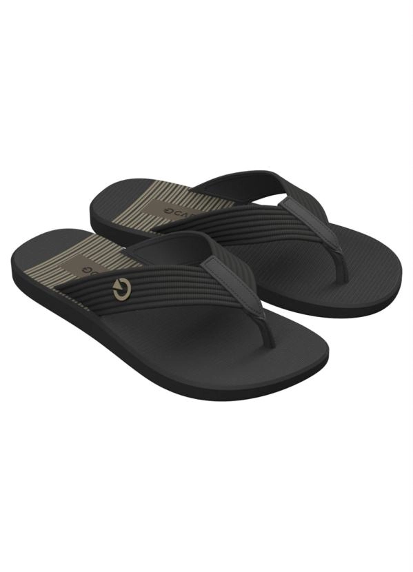 Chinelo Cartago Montreal Preto/cinz