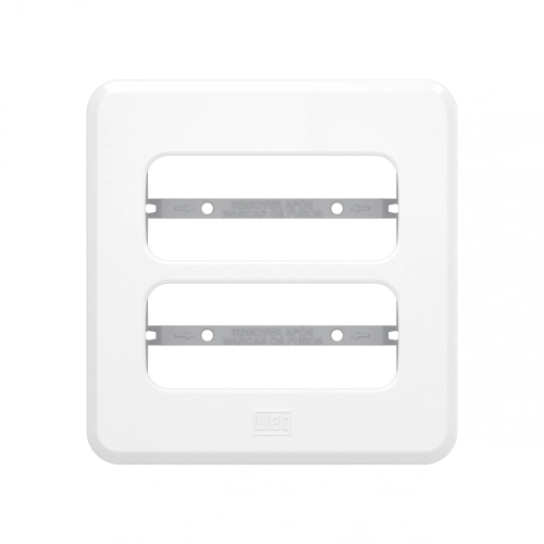 Miniplaca De Embutir Moveis 2 Posicoes Moveis Compose Branco