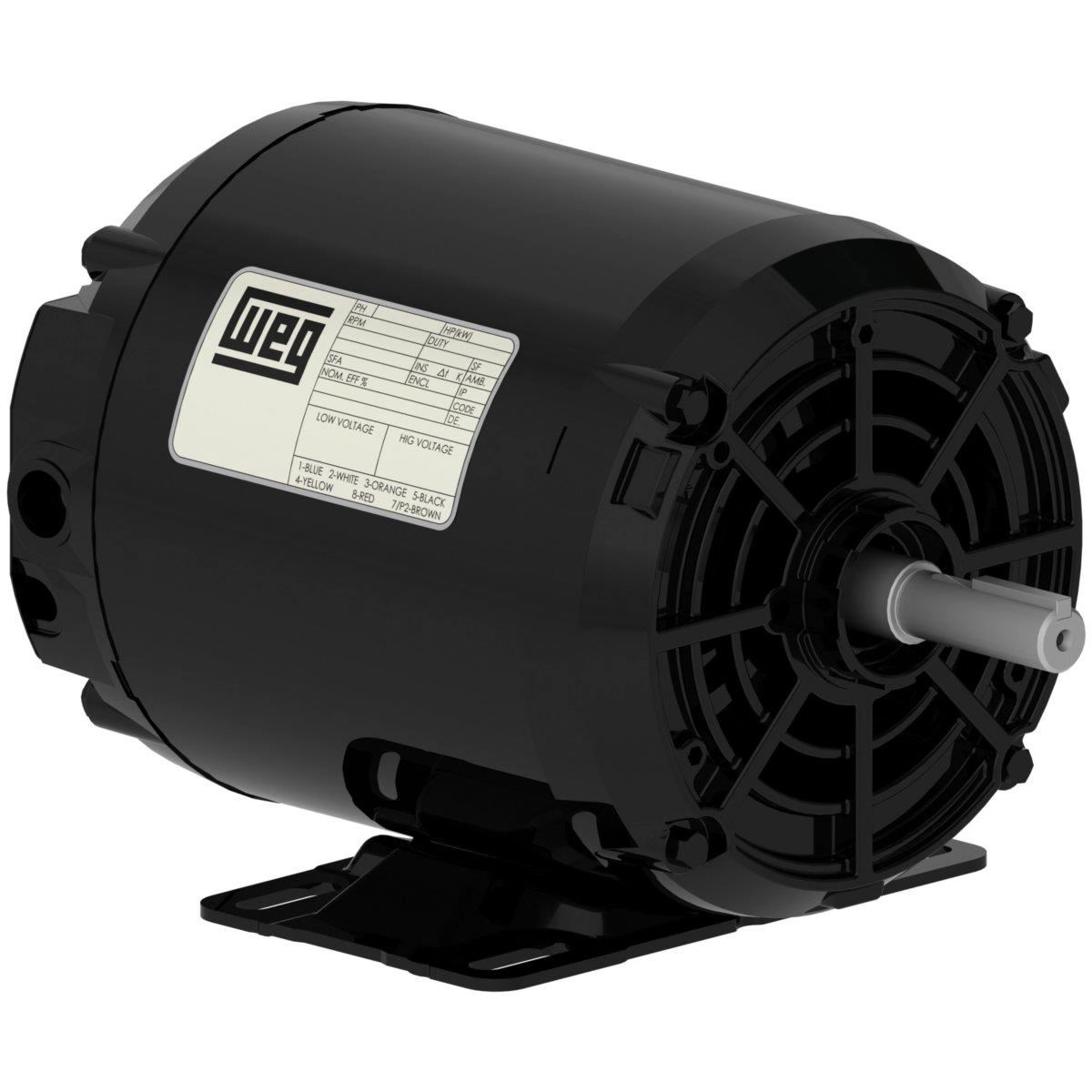 Motor Weg Aplicacoes Gerais Ip-21 1/2cv 4 Polos Trifasico 220/380v U Unica