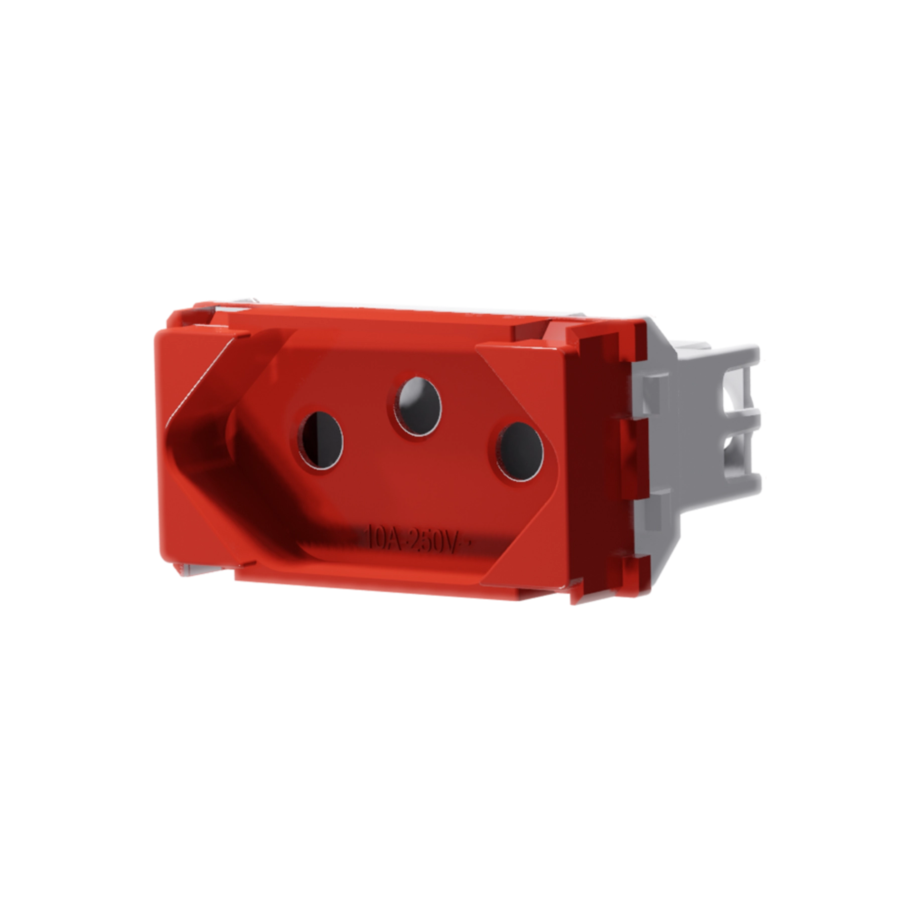 Tomada 2P + Terra 20A 250V Vermelho Wetzel