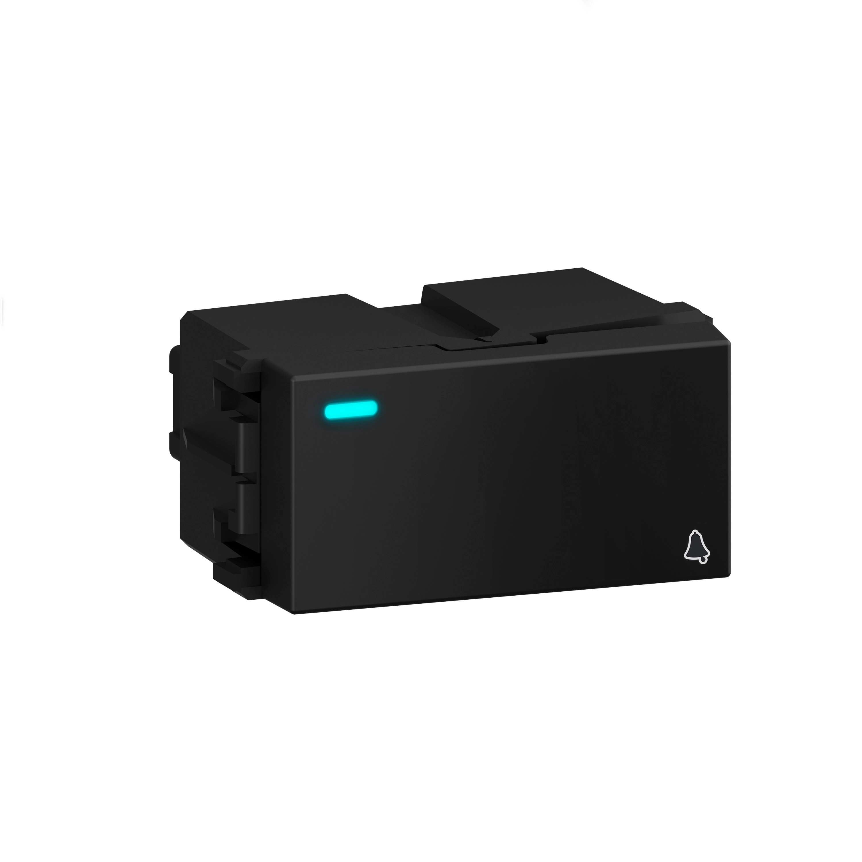Modulo Pulsador Campainha Com Led 10a/250v, Refinatto Preto