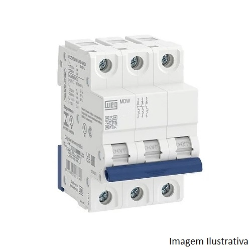 Disjuntor Weg Termomagnetico Mdwp C 3x50a
