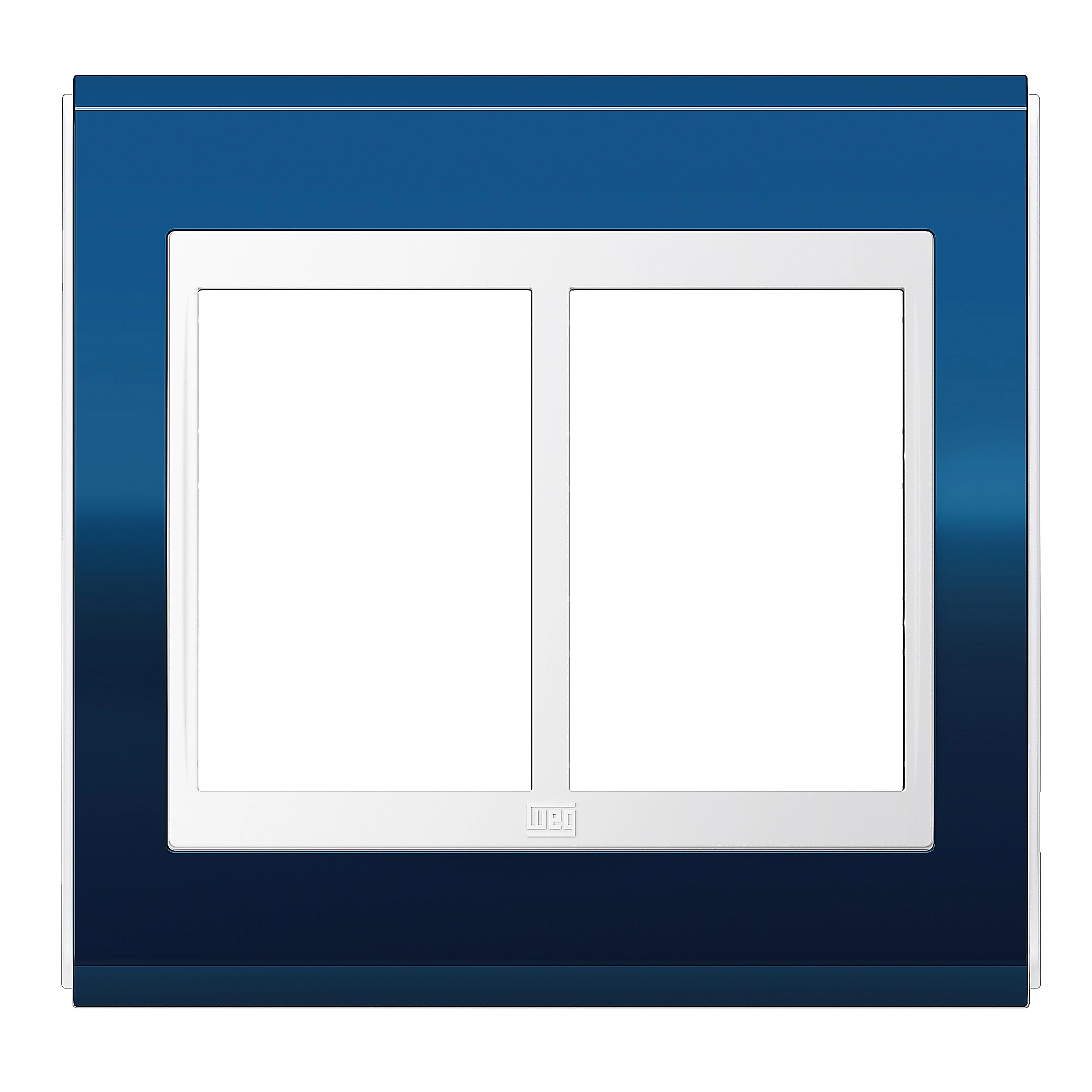 Placa 4x4", Refinatto Premium 6 Posições Classic Blue / Branco