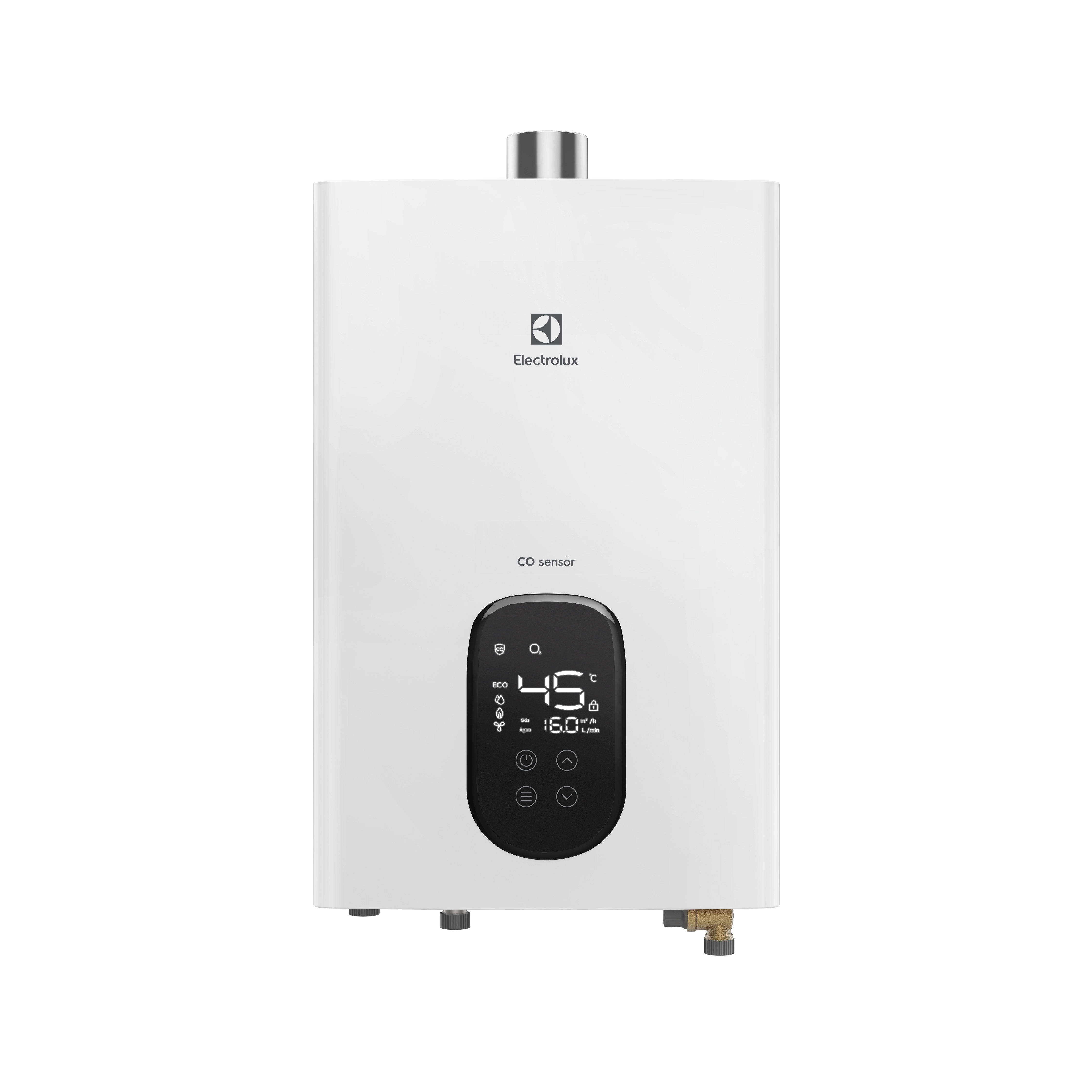 Aquecedor De Água A Gás Electrolux Exaustão Forçada 16l Gn Digital Experience Com Co Sensor (h16bn) Bivolt