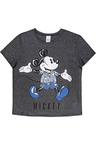 Blusa Feminina Adulto Com Estampa Frente E Costas Disney Cinza