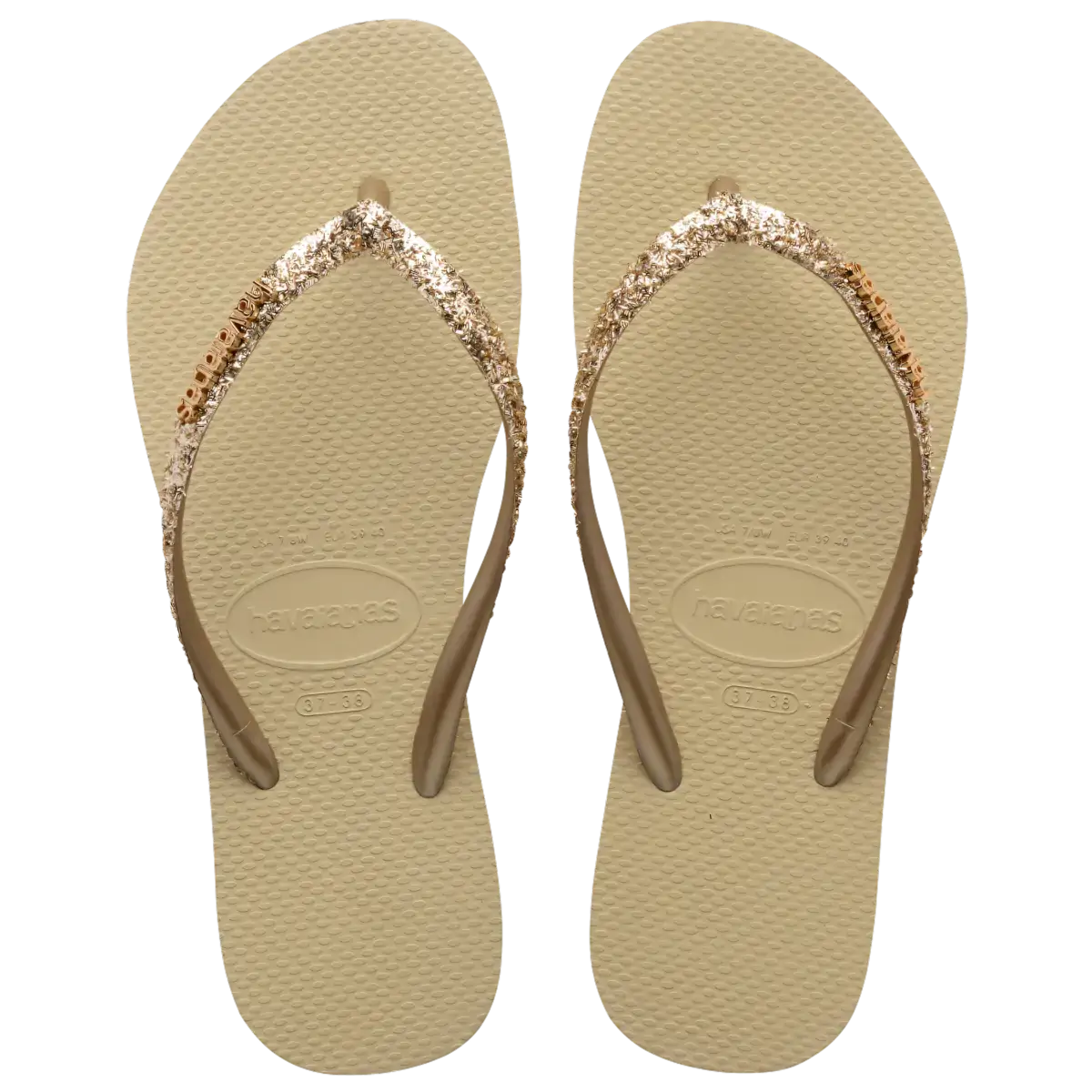 Chinelo Areia Slim Glitter Ii Havaianas Womens N° 33/34