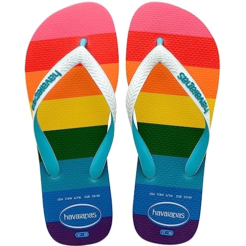 Chinelo Azul Top Pride All Over Havaianas Unisex N° 33/34