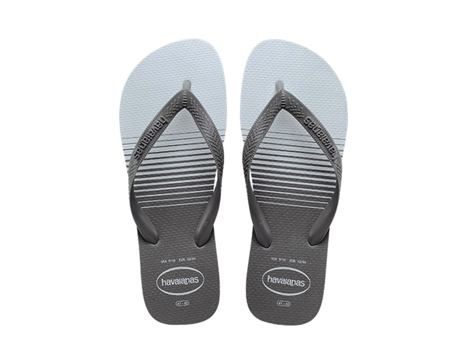 Chinelo Top Basic, Havaianas, Masculino, Cinza Aco/cinza Aco, 35 36