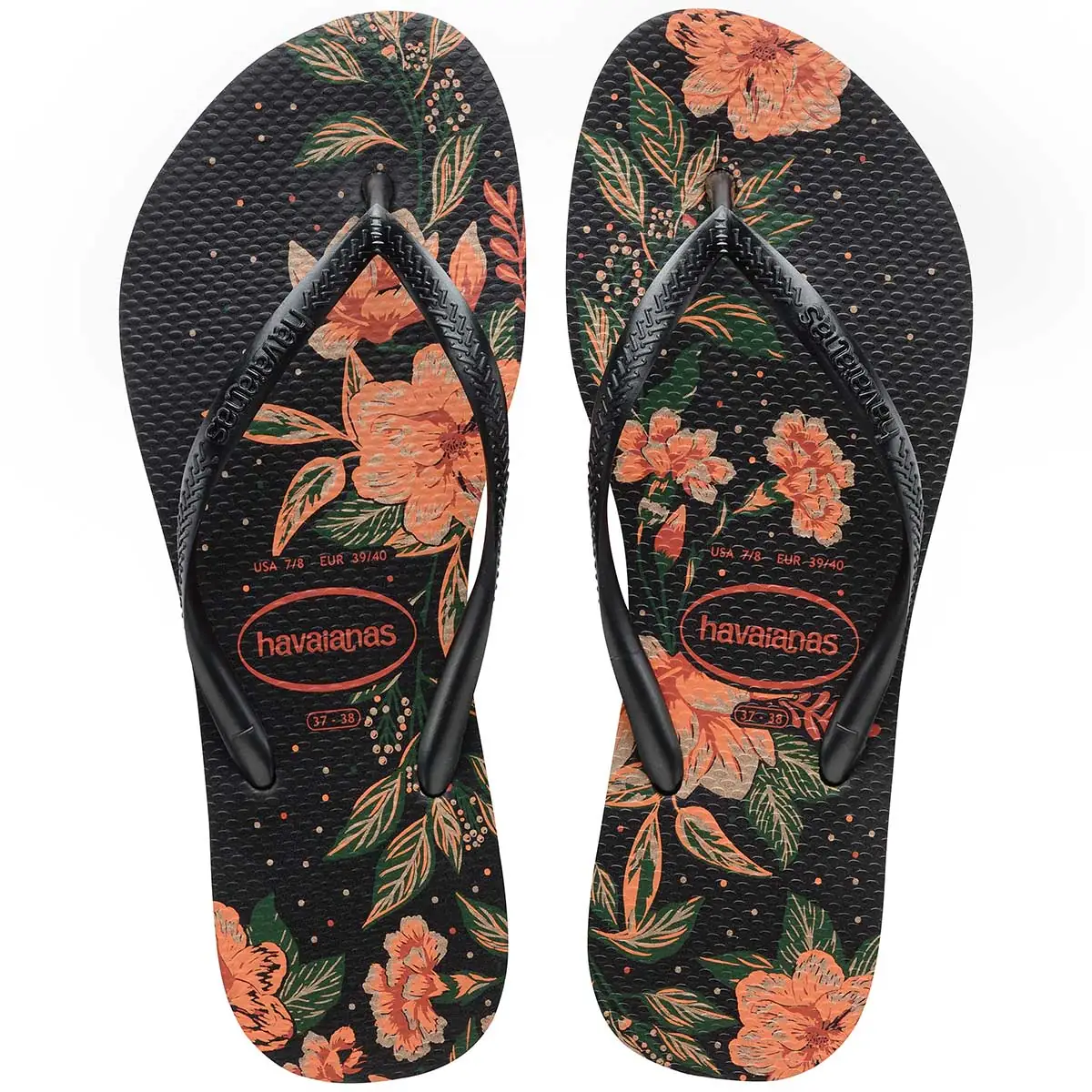 Chinelo Havaianas Feminino Preto e Cinza 37/38