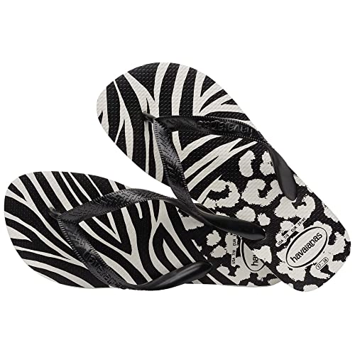 Chinelo Havaianas Top Animals Branco/preto 37/38
