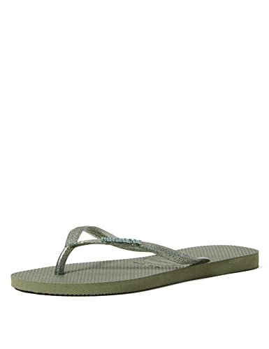 7006288 Sandalias Havaianas Slim Logo Met Gd F0 Sandalias Havaianas Slim Logo Metallic Musgo