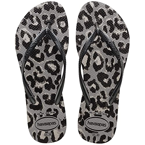 Sandalia Havaianas Slim Animals Cinza Aco N°35 36