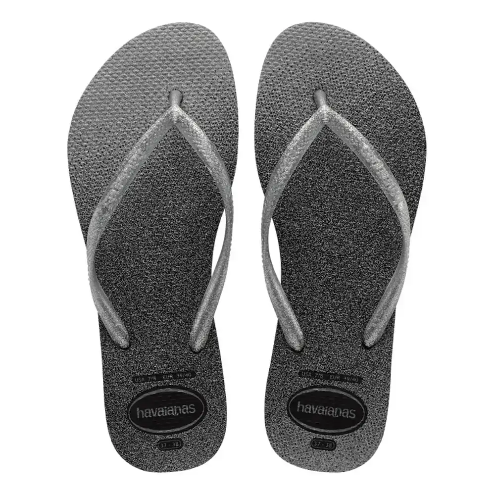 Sandalia Havaianas Slim Gloss 37/38 Preta