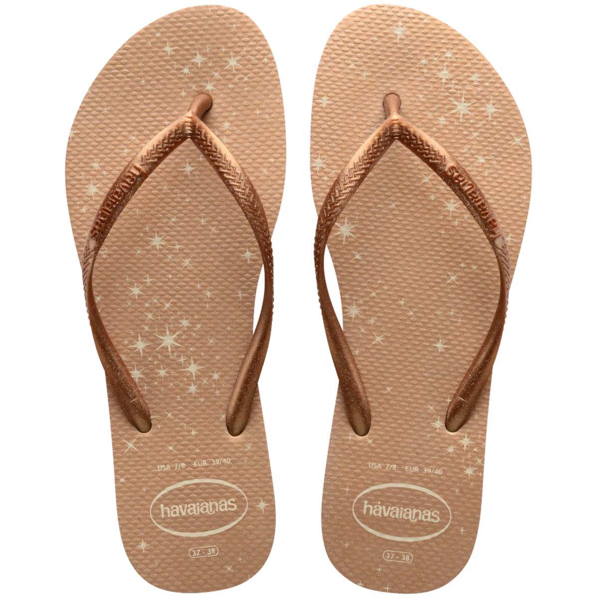 Chinelo Bege Palha Slim Gloss Havaianas Womens N° 25/26