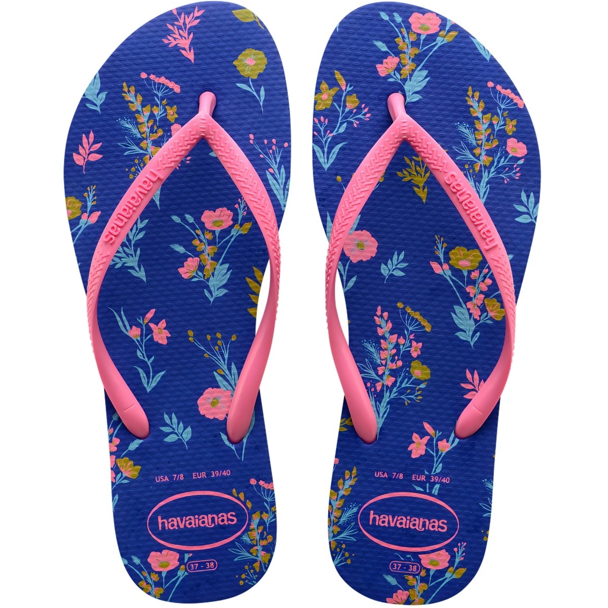 Chinelo Azul Naval Slim Romance Havaianas Women N° 35/36