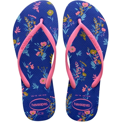 Chinelo Azul Naval Slim Romance Havaianas Women N° 37/38