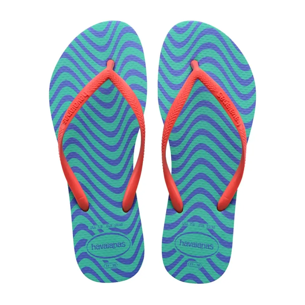 Chinelo Verde Virtual Slim Harmony Havaianas Womens N° 33/34