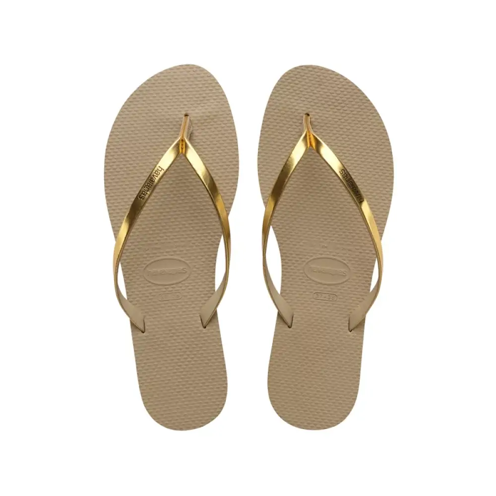 Sandalia Havaianas You Metallic Areia Dourada N°39 40