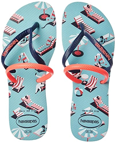 Chinelo Azul Water Flat Duo Vibes Havaianas Women N° 41/42