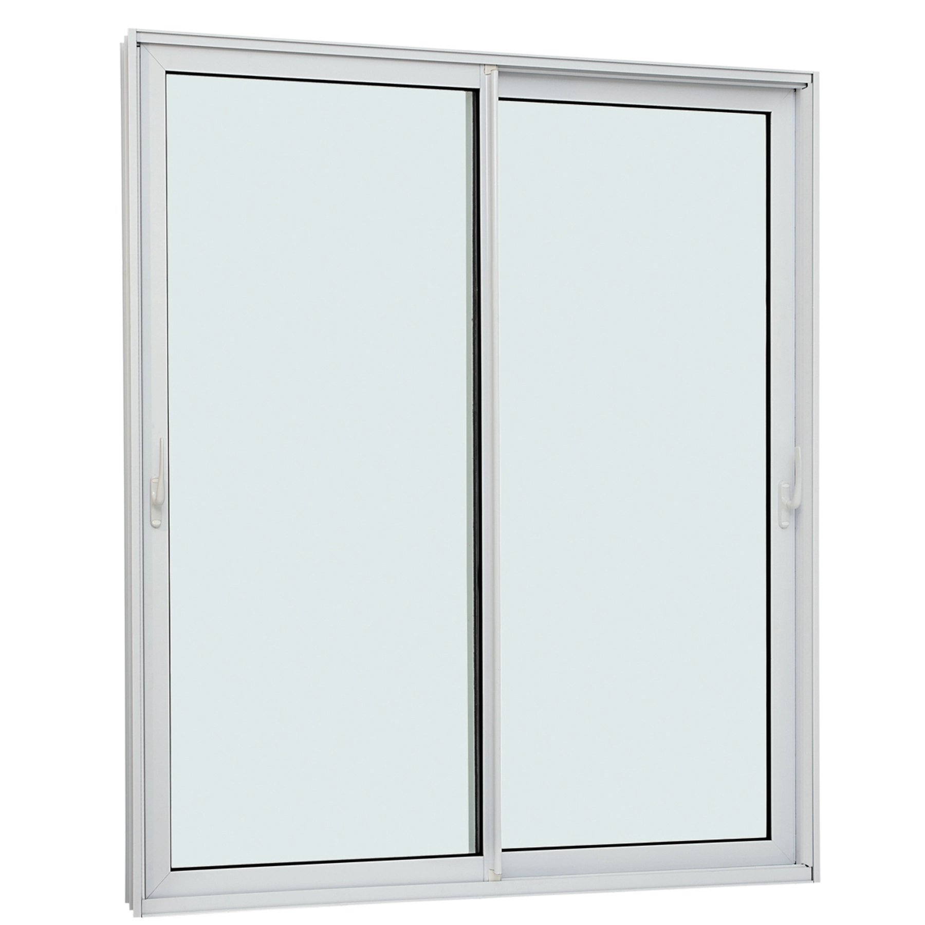 Porta de Correr 2 Folhas Alumínio Branco 2,20x2,00m Linha Aluminium Sasazaki
