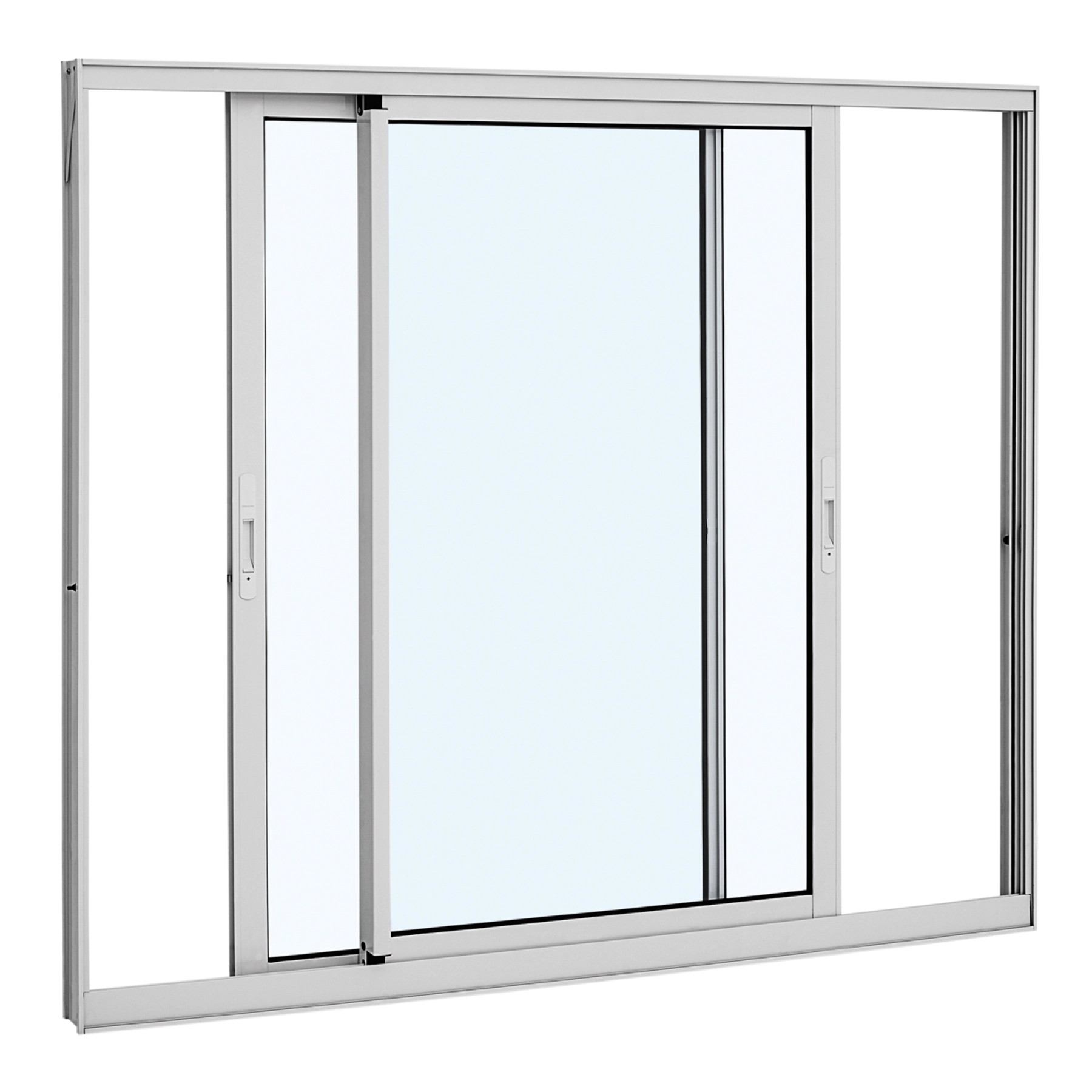Janela de Alumínio de Correr 2 Folhas 100x150cm Alumifort Sasazaki Branca