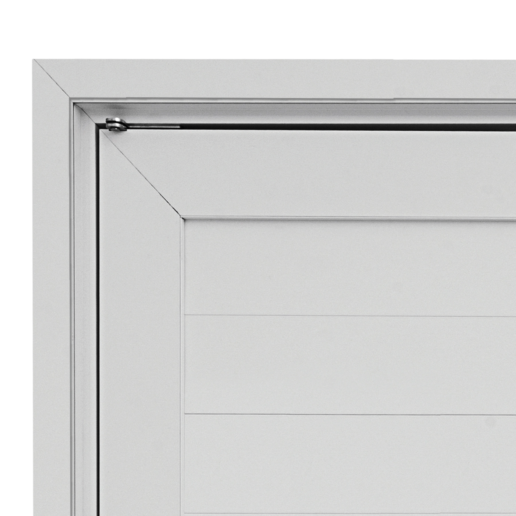 Guarnição Alumínio para Porta Social Pivotante Alumifort 216x100x8cm Branco Alumifort Sasazaki