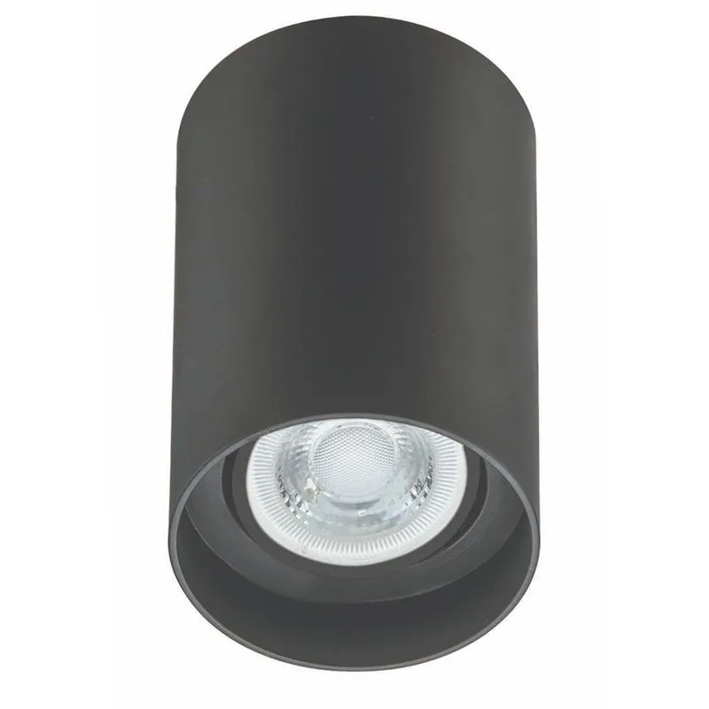 Spot De Sobrepor Redondo Orion Dicroica Mr16 Preto - Acend