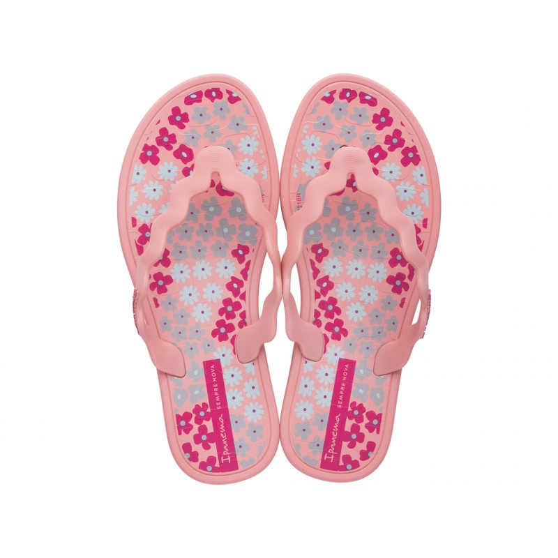 Chinelo Inf Ipanema Zig Print Rosa