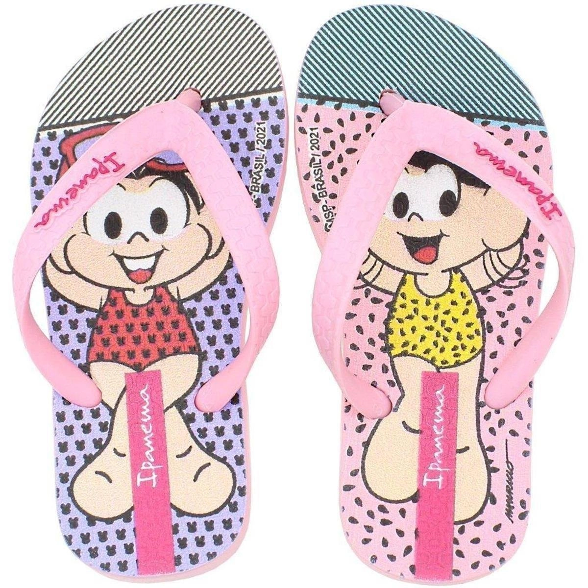Chinelo Inf Ipanema Turma Da Monica Rosa