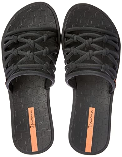 Chinelo Slide Link, Ipanema, Feminino, Preto/preto, 33/34