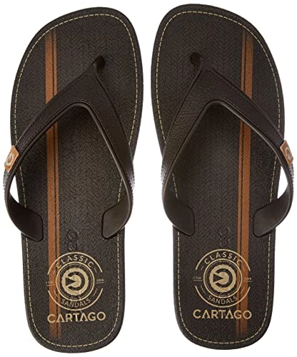 Chinelo Dakar, Cartago, Masculino, Marrom/marrom/castor, 43/44