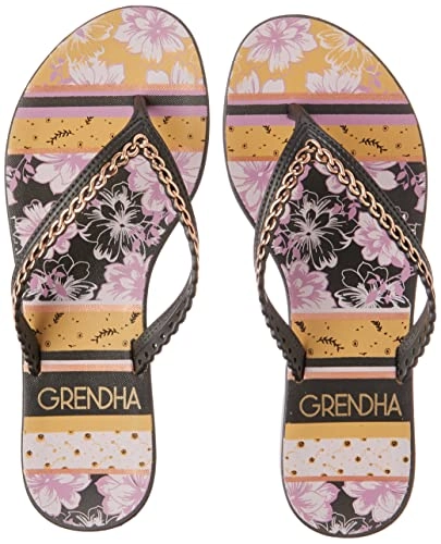 Rasteira, Mais Açai Plural, Grendha, Feminino, Preto, 33/34