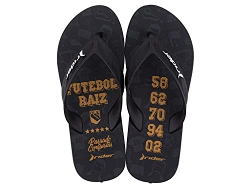 Chinelo Rider Street Ole Ad Preto Amarelo Gra 11576ai046 Grendene