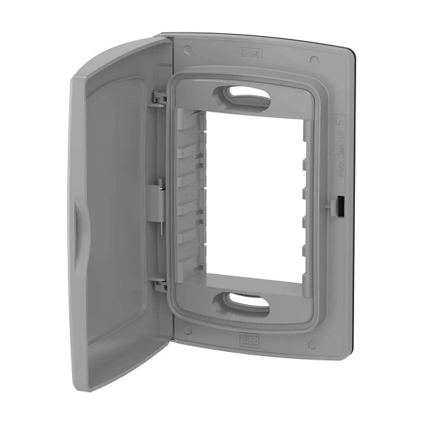 Placa Composé Ext. Blind 4x2 3módulos Ip54 Cinza-weg