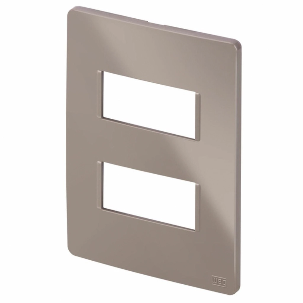Placa Esatta 4x2 2módulos Argila-weg