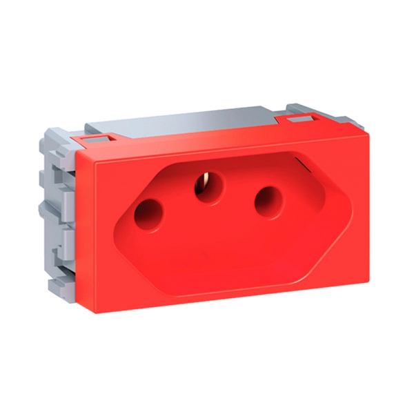 Módulo Esatta Tom 2p+t 10a Vermelho-weg