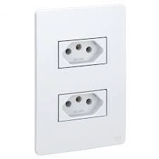 Tomada Dupla Esatta C/placa 2p+t 20a Branca-weg