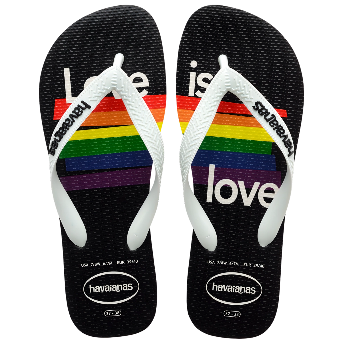 Chinelo Branco Top Pride Havaianas N° 39/40