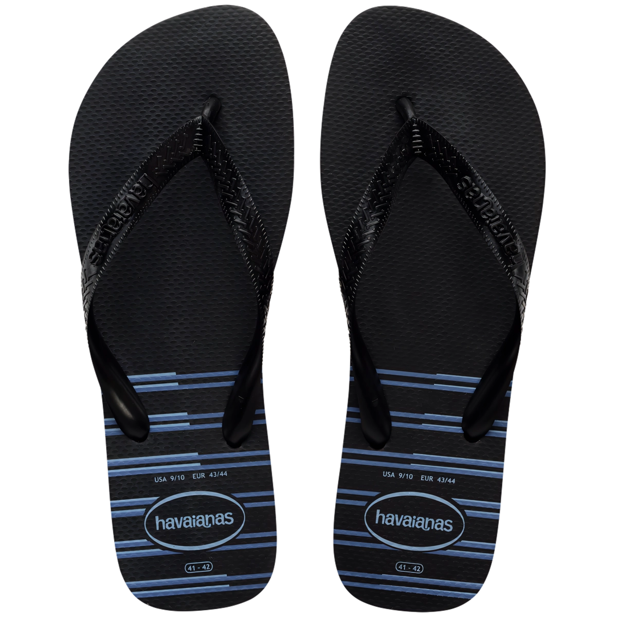 Chinelo Preto/preto/azul Top Basic Havaianas Men N° 39/40