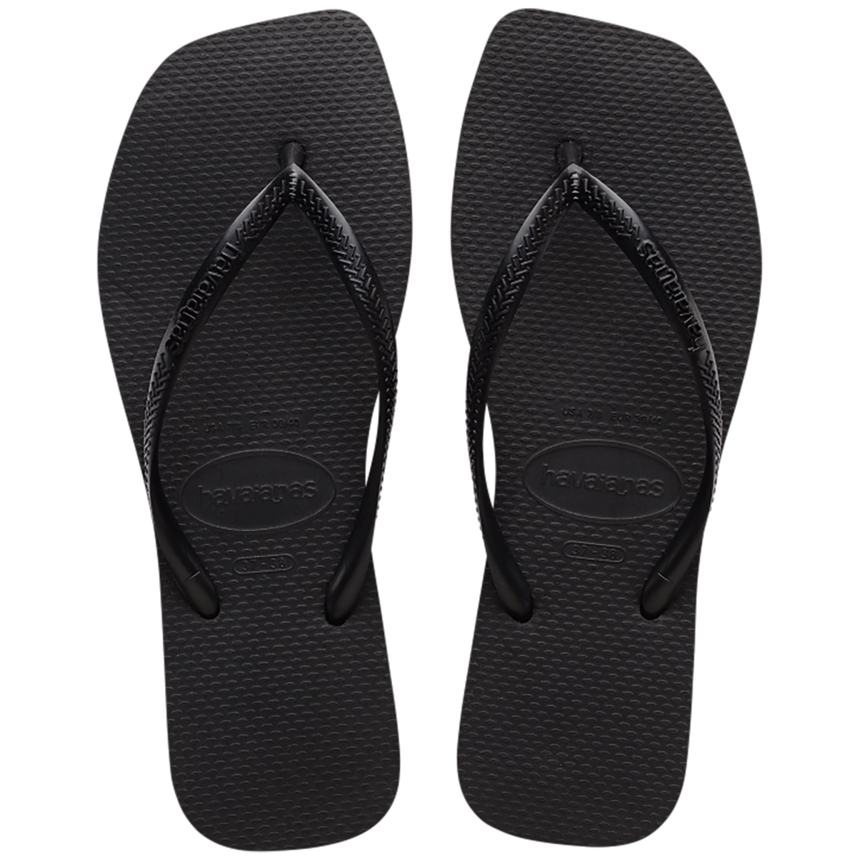 Chinelo Preto Slim Square Havaianas N° 39/40