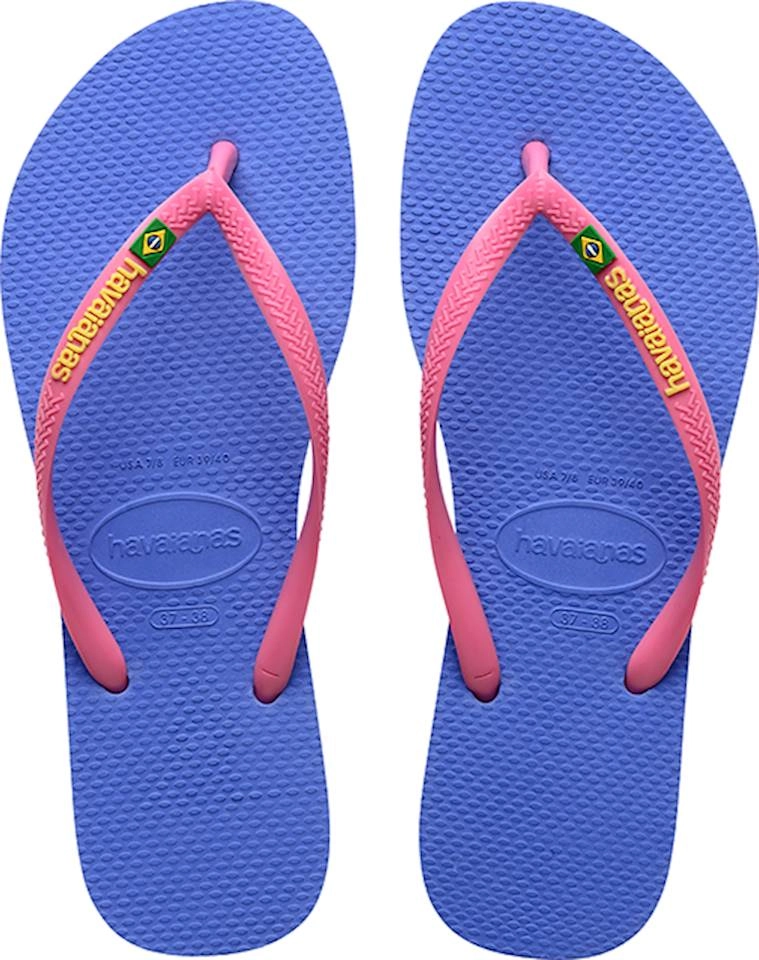 Chinelo Azul Provence Slim Brasil Havaianas Womens N° 41/42