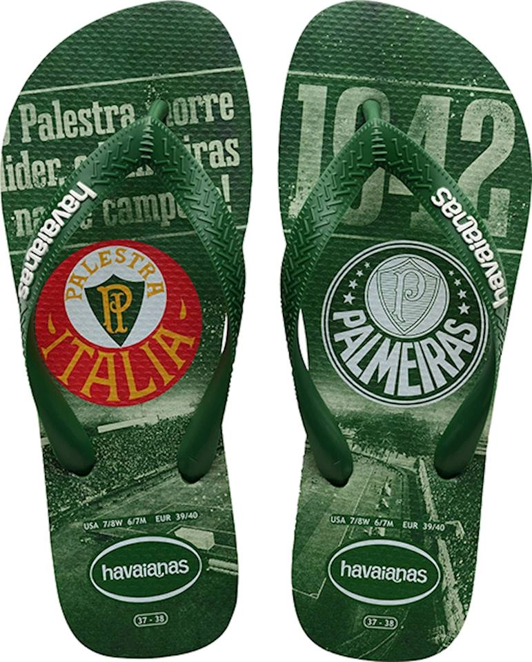 Chinelo Amazonia Top Times Palmeiras Havaianas Adult Licenses N° 45/46