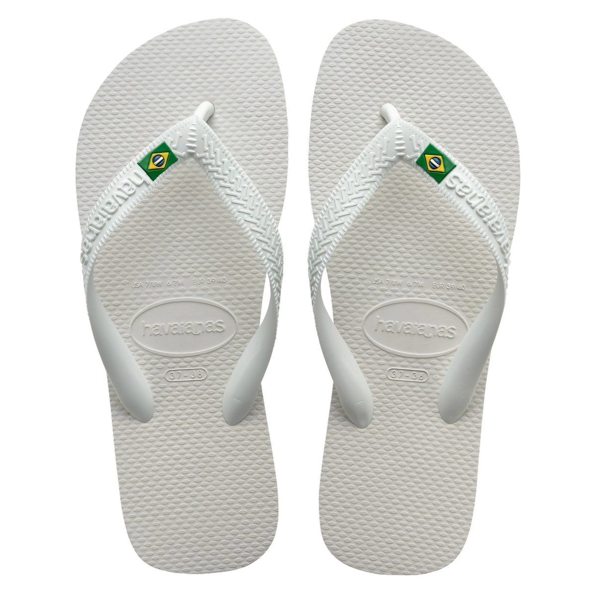 Chinelo Branco Brasil Light Havaianas N° 47/48