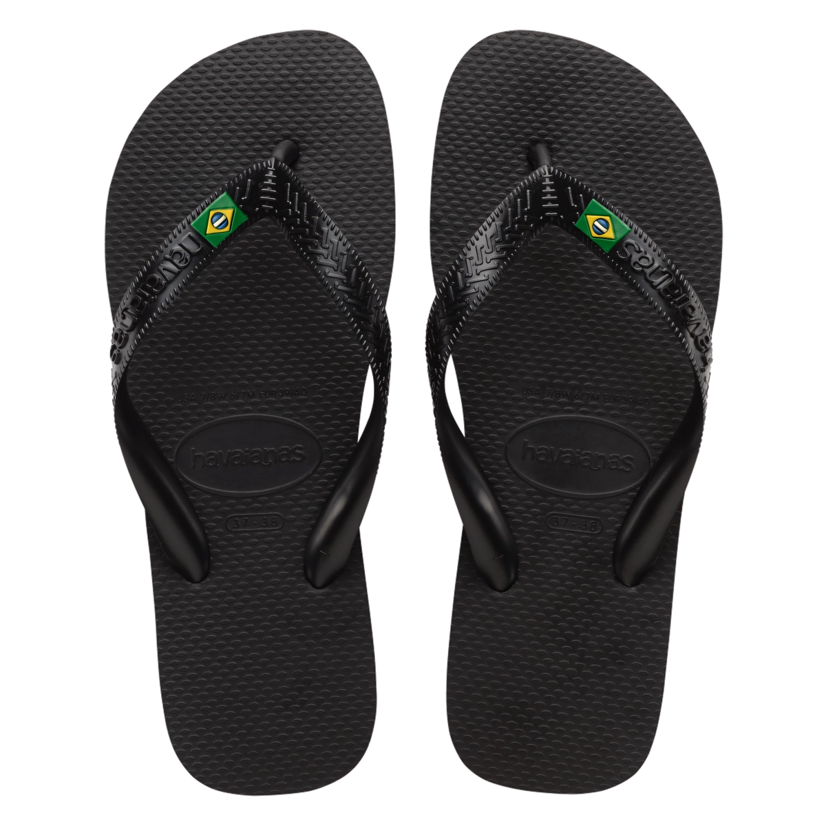Chinelo Preto Brasil Light Havaianas N° 45/46