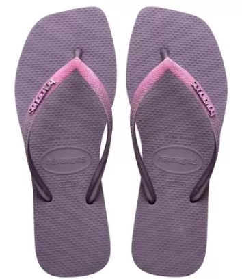 Sandalia Havaianas Slim Square Glt Fc Malva 378