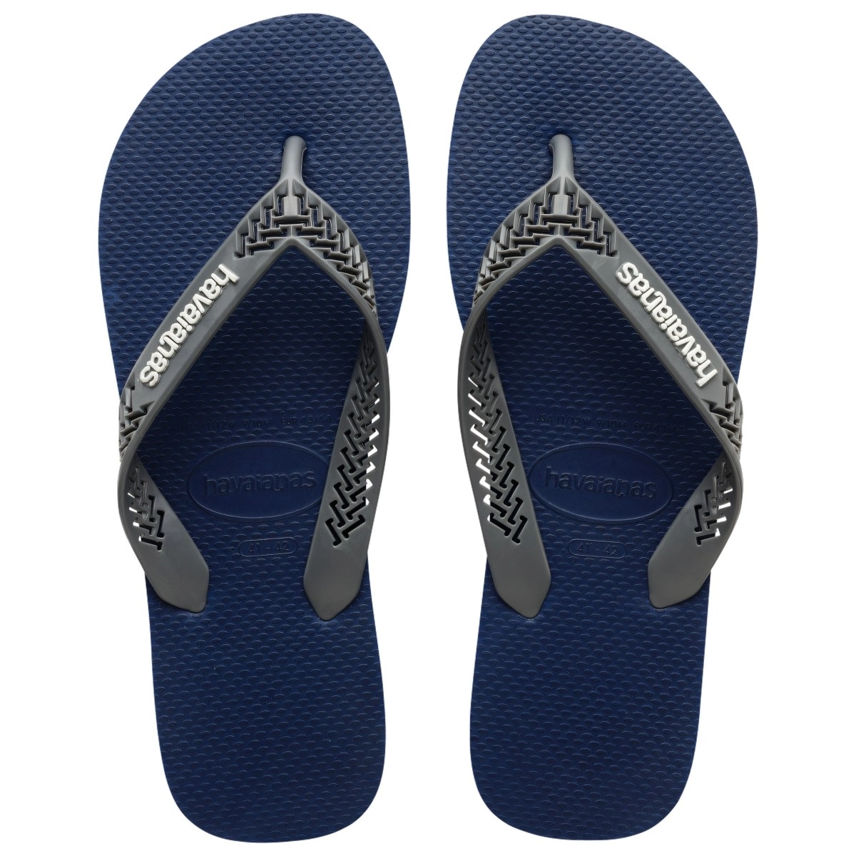 Chinelo Marinho Power Light Solid Havaianas Mens N° 39/40