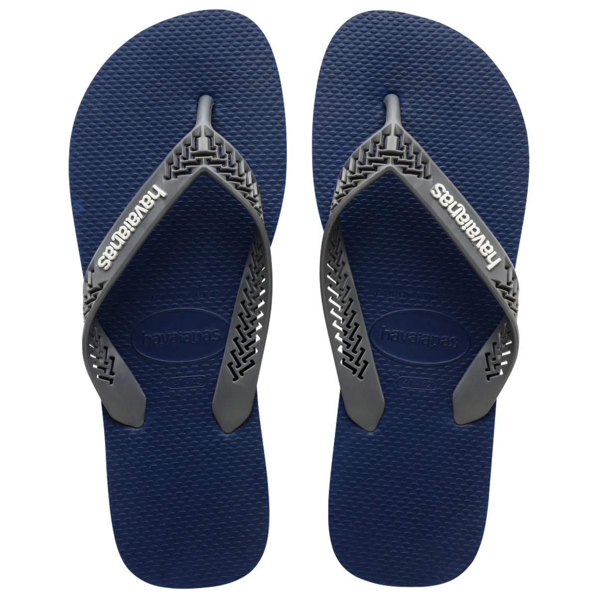 Chinelo Marinho Power Light Solid Havaianas Mens N° 43/44
